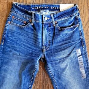 NWT American Eagle AE Flex Denim Jean's, Slim Straight, Men's 29x34